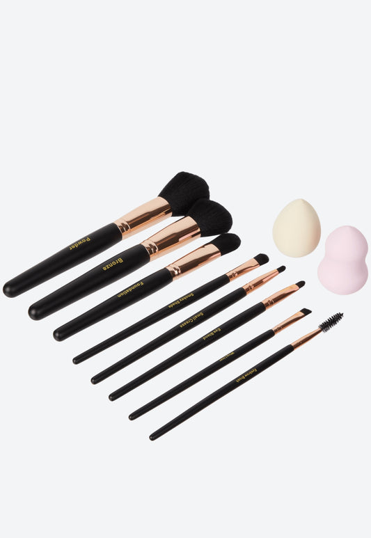 Set de pinceaux de maquillage
10 pièces